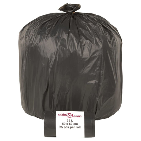 Vidaxl affaldsposer 250 stk 35 l sort