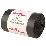 Vidaxl affaldsposer 250 ST 60 L Sort