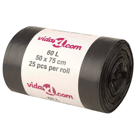 Vidaxl affaldsposer 250 ST 60 L Sort