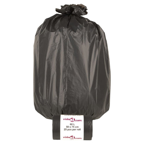 Vidaxl affaldsposer 250 ST 60 L Sort