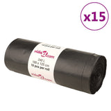 VidaXL affaldssække 150 stk 240 l sort