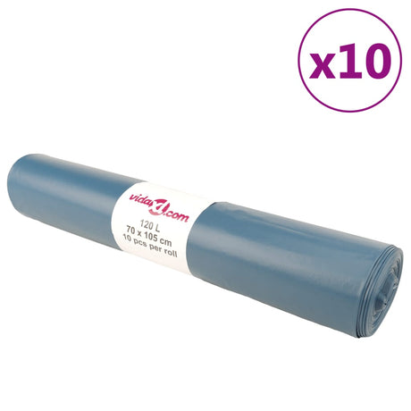 VidaXL affaldssække 100 stk 120 l blå
