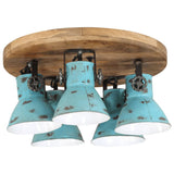 Vidaxx loftslampe 25 w e27 50x50x25 cm forvitret blå