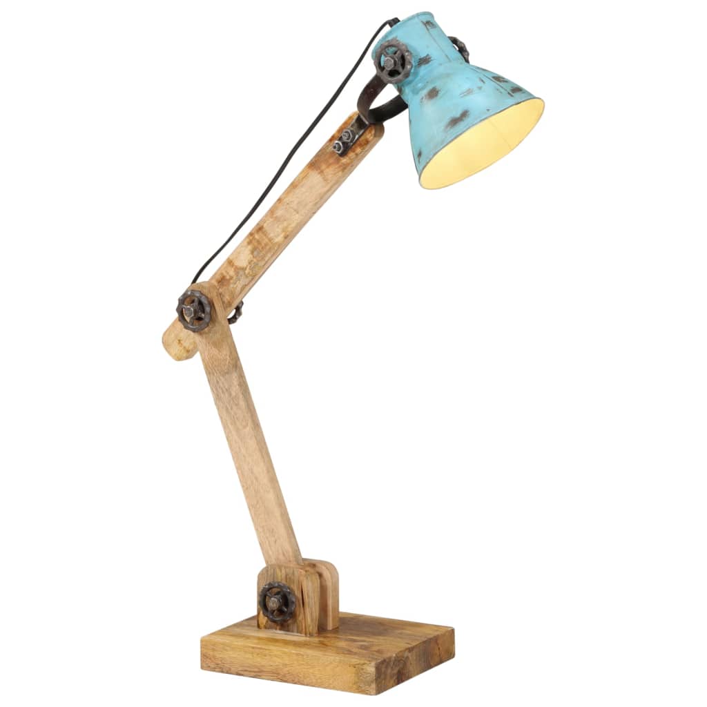 Vidaxx skrivebordslampe 25 w e27 23x18x96 cm forvitret blå