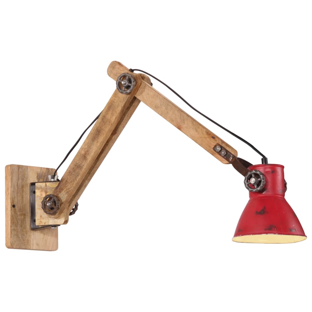 Vidaxx væglampe 25 w e27 96x15x20 cm forvitret rød