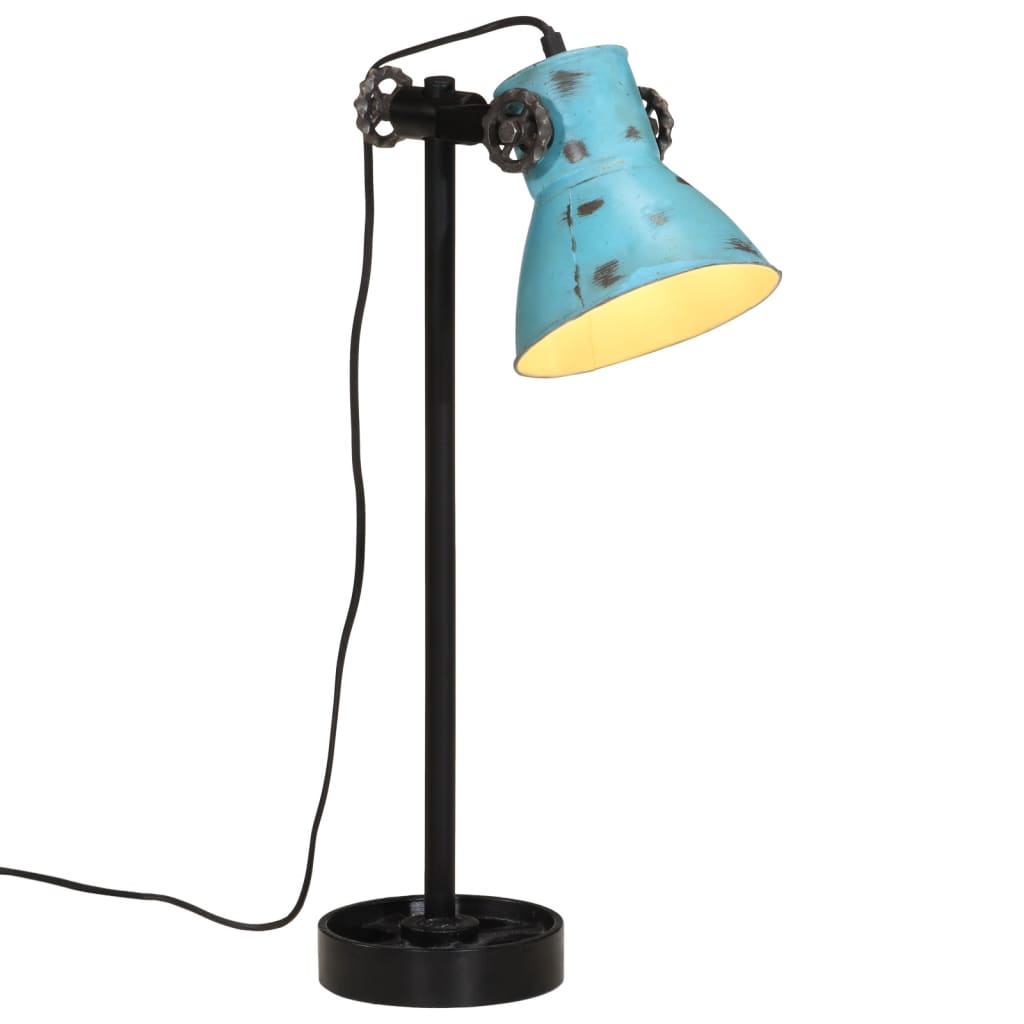 Vidaxx skrivebordslampe 25 w e27 15x15x55 cm forvitret blå