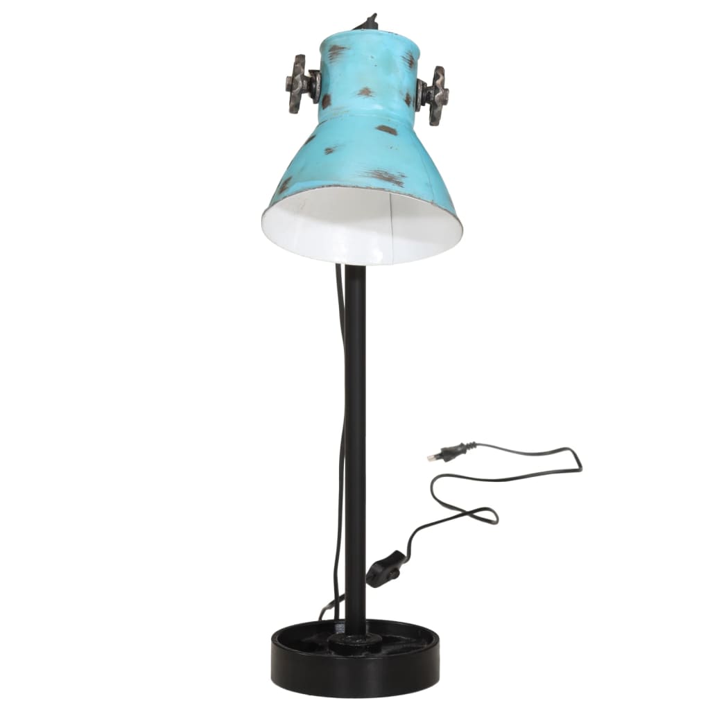 Vidaxx skrivebordslampe 25 w e27 15x15x55 cm forvitret blå
