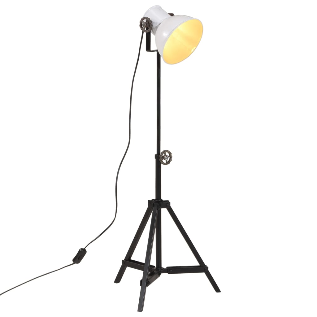 VidaXL gulvlampe 25 w e27 35x35x65 95 cm hvid