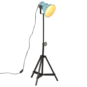 Vidaxxl gulvlampe 25 w e27 35x35x65 95 cm forvitret blå
