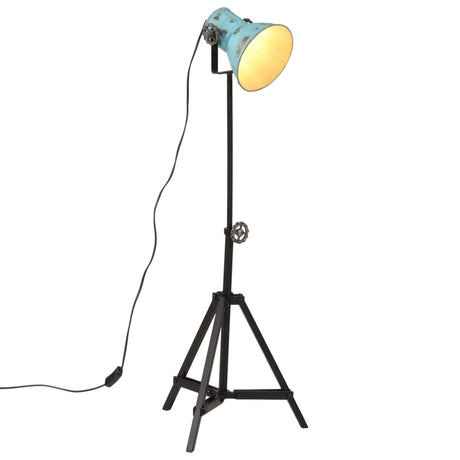 Vidaxxl gulvlampe 25 w e27 35x35x65 95 cm forvitret blå