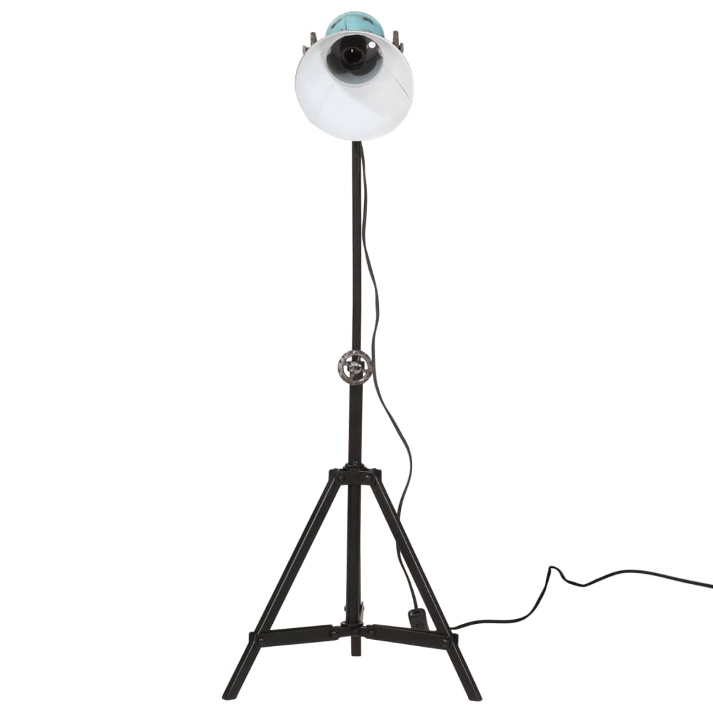 Vidaxxl gulvlampe 25 w e27 35x35x65 95 cm forvitret blå