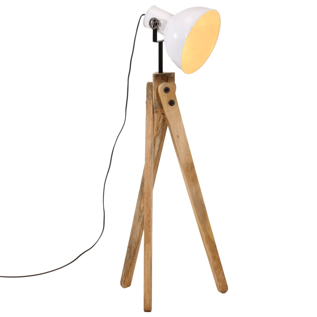 Vidaxxl gulvlampe 25 w e27 45x45x120 cm hvid