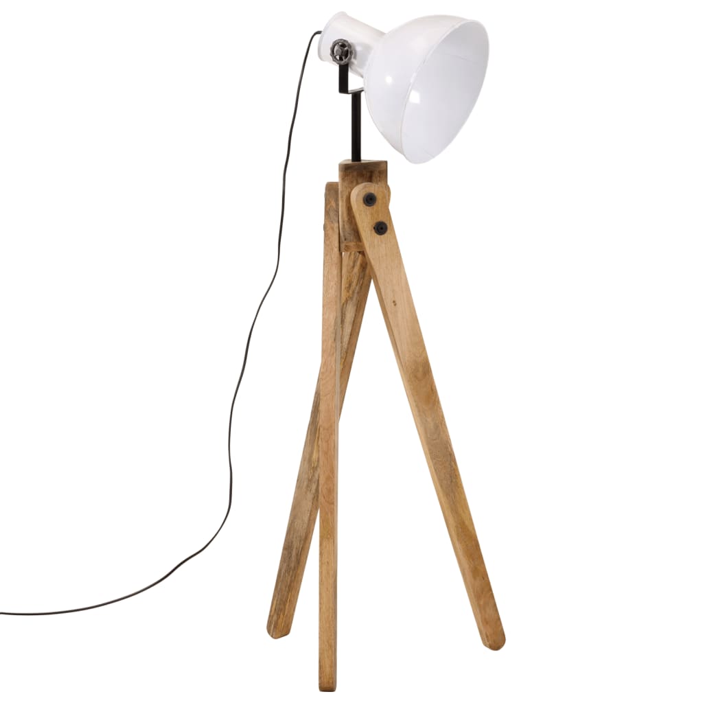 Vidaxxl gulvlampe 25 w e27 45x45x120 cm hvid