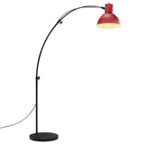 Vidaxxl gulvlampe 25 w e27 150 cm forvitret rød