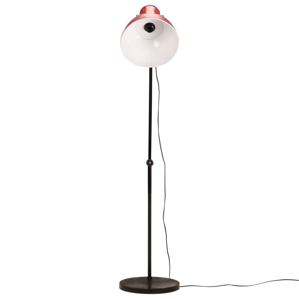 Vidaxxl gulvlampe 25 w e27 150 cm forvitret rød