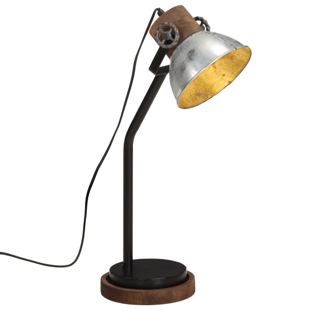 Vidaxx skrivebordslampe 25 w e27 18x18x60 cm vintage sølv