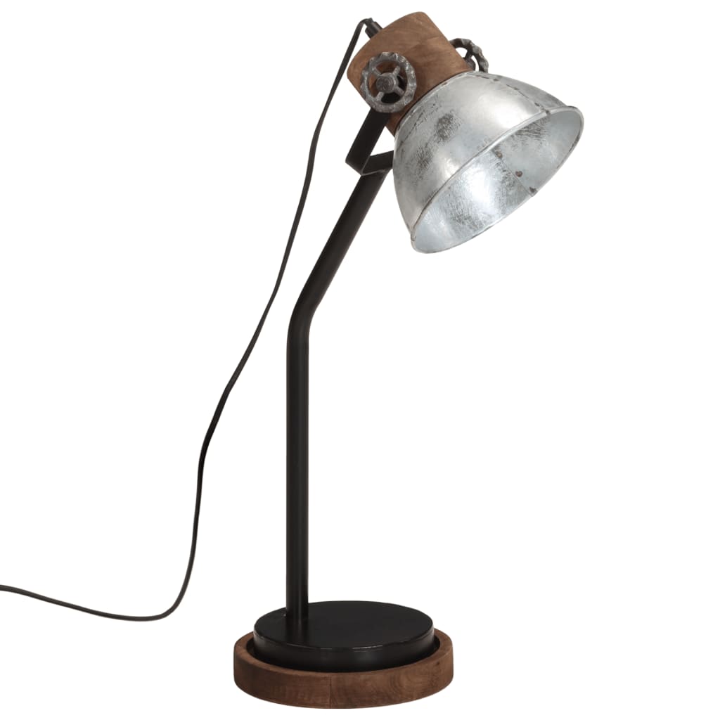 Vidaxx skrivebordslampe 25 w e27 18x18x60 cm vintage sølv