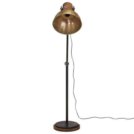 VidaXL gulvlampe 25 w e27 30x30x100-150 cm antik messingfarvet