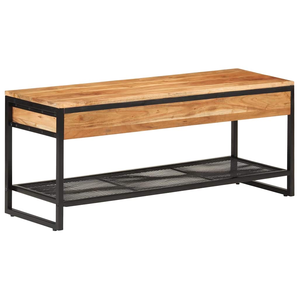 Vidaxx skobænk 110x35x45 cm massivt akacietræ og jern