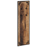 VidaXL knagerække 35x8x110 cm massivt groft mangotræ