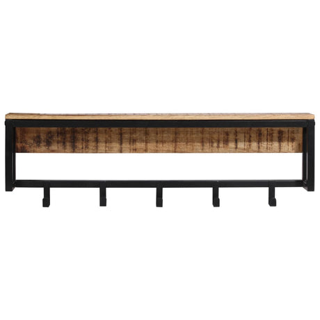 Vidaxx knagerække 87x10x27 cm massivt groft mangotræ