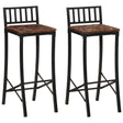 Vidaxl barstoelen 2 st massief gerecycled hout