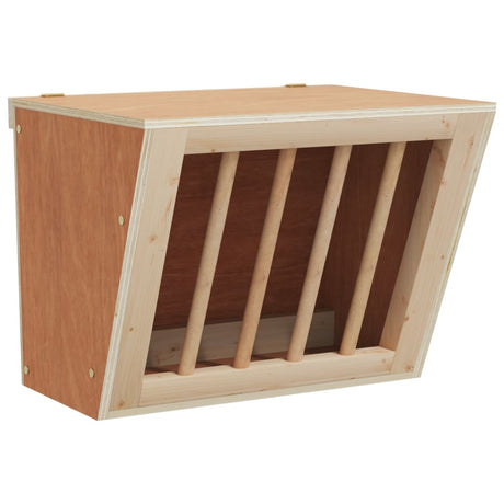 Vidaxl hooiruif for kaniner 25x18,5x20,5 cm fast fyrretræ