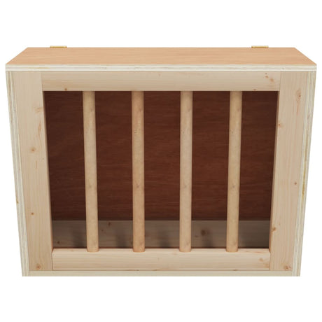 Vidaxl hooiruif for kaniner 25x18,5x20,5 cm fast fyrretræ