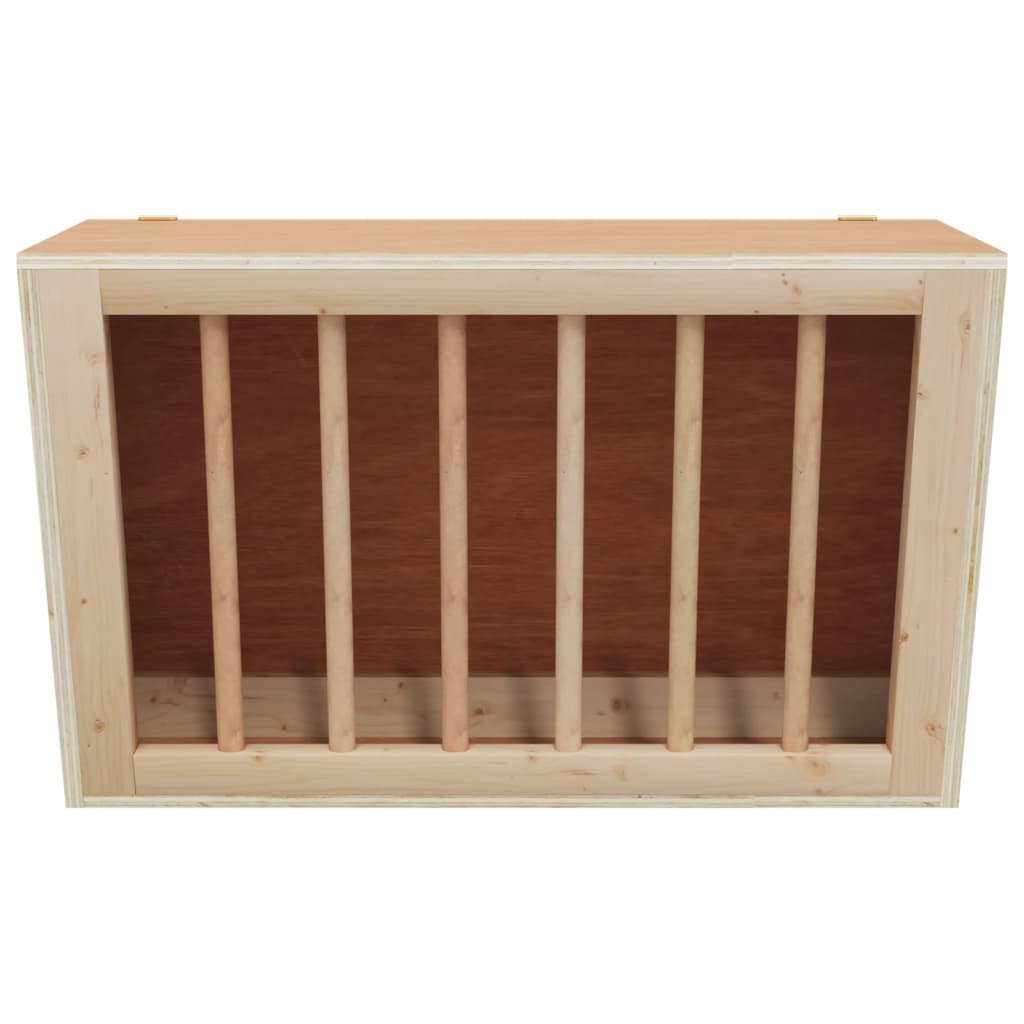 Vidaxl hooiruif for kaniner 37x18,5x23 cm fast fyrretræ
