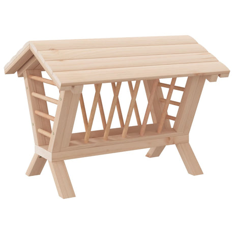 Vidaxl hooiruif for kaniner 44x33x33 cm fast fyrretræ