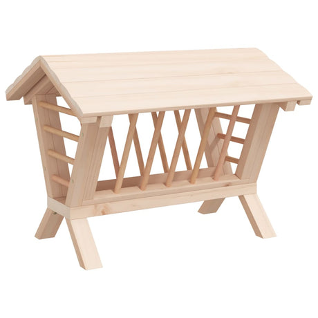 Vidaxl hooiruif for kaniner 44x33x33 cm fast fyrretræ