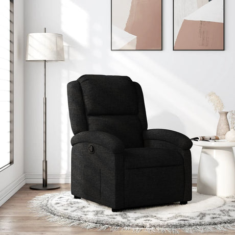 Vidaxl relaxfauteuil zwarte stof