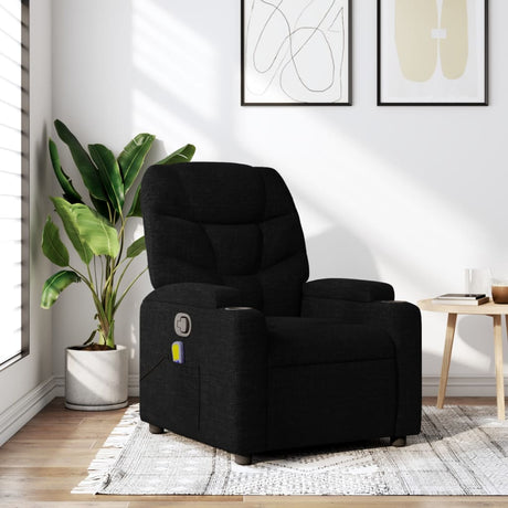 Vidaxl massagestoel met zwarte stof