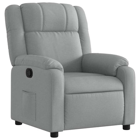 Vidaxl relaxfauteuil lichtgrijze stof