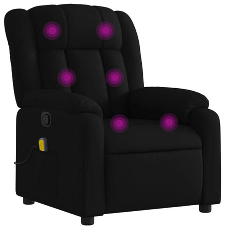 Vidaxl massagestoel met zwarte stof