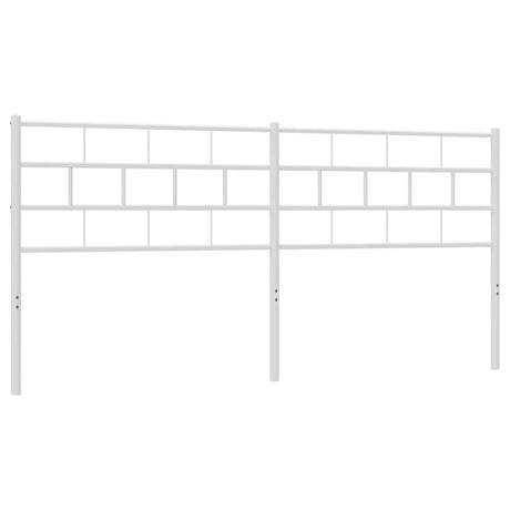 Vidaxl vervangend hoofdbord 193 cm metaal wit