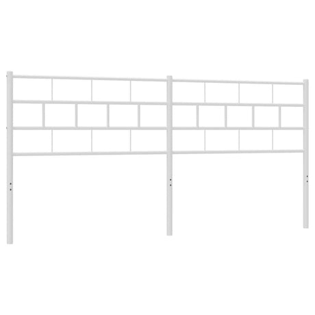 Vidaxl vervangend hoofdbord 200 cm metaal wit