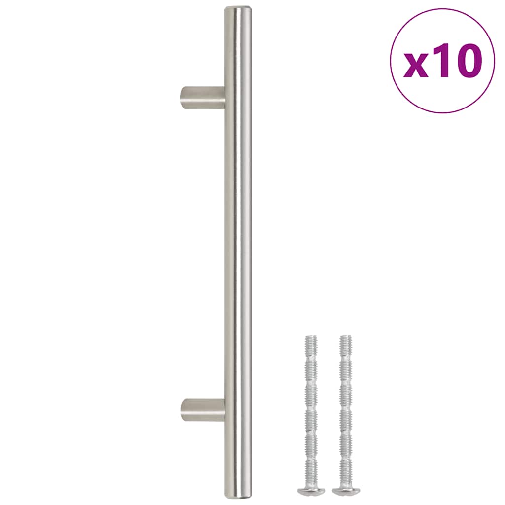 Vidaxx håndtag 10 stk 160 mm rustfrit stål sølvfarvet