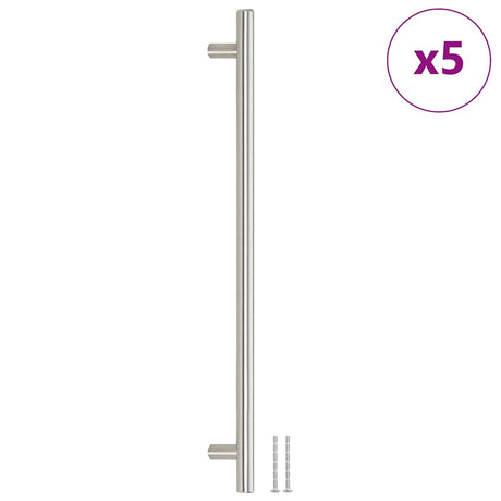 VidaXL håndtag 5 stk 320 mm rustfrit stål sølvfarvet