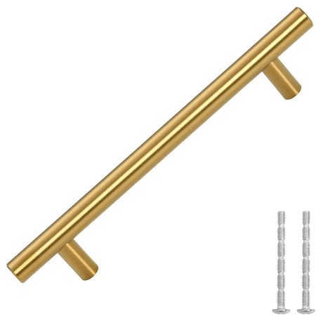 Vidaxx håndtag 10 stk 128 mm rustfrit stål guldfarvet