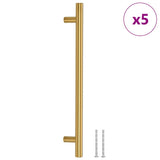 VidaXL håndtag 5 stk 192 mm rustfrit stål guldfarvet