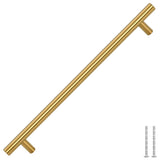 Vidaxx håndtag 5 stk 224 mm rustfrit stål guldfarvet