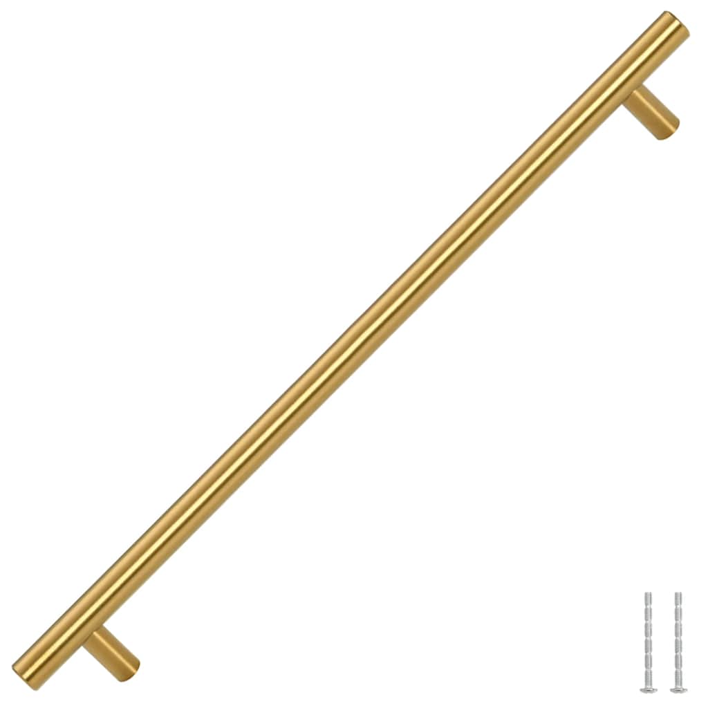 VidaXL håndtag 5 stk 320 mm rustfrit stål guldfarvet