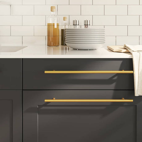 VidaXL håndtag 5 stk 320 mm rustfrit stål guldfarvet