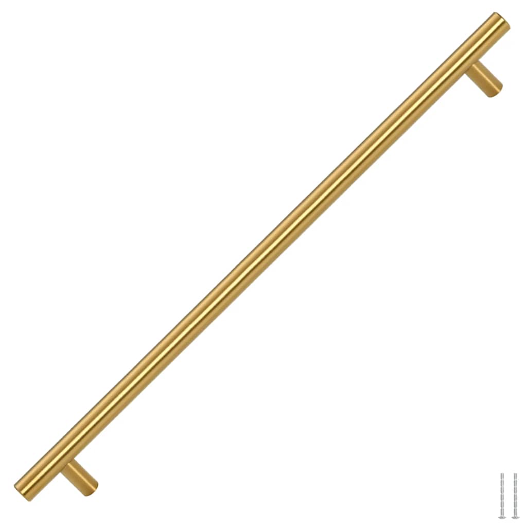 VidaXL håndtag 5 stk 480 mm rustfrit stål guldfarvet