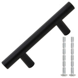 VidaXL håndtag 10 stk 64 mm rustfrit stål sort