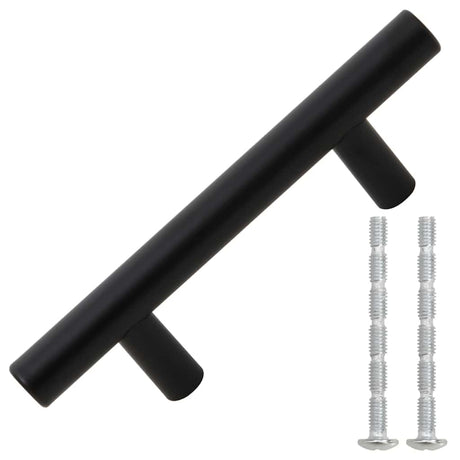 VidaXL håndtag 10 stk 64 mm rustfrit stål sort