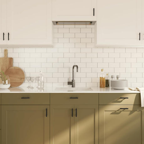 VidaXL håndtag 10 stk 64 mm rustfrit stål sort