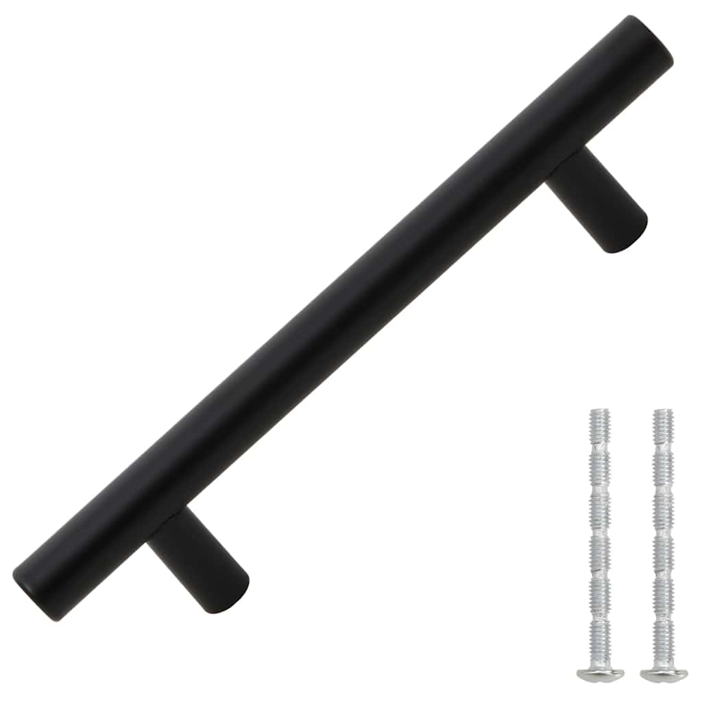 VidaXL håndtag 10 stk 96 mm rustfrit stål sort