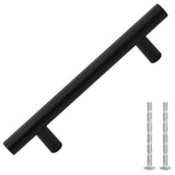 VidaXL håndtag 10 stk 96 mm rustfrit stål sort